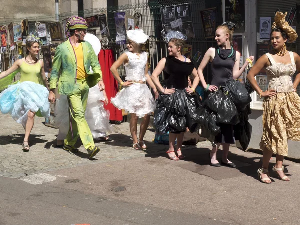 Parodia de desfile de moda . —  Fotos de Stock