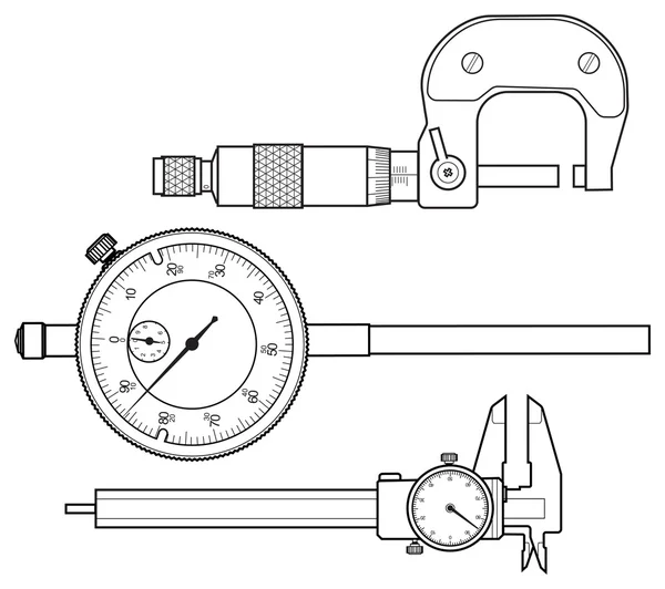 Professional measuring instrument — Stock Vector