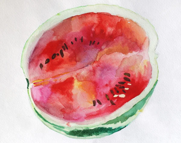 Akvarell görögdinnye — Stock Fotó