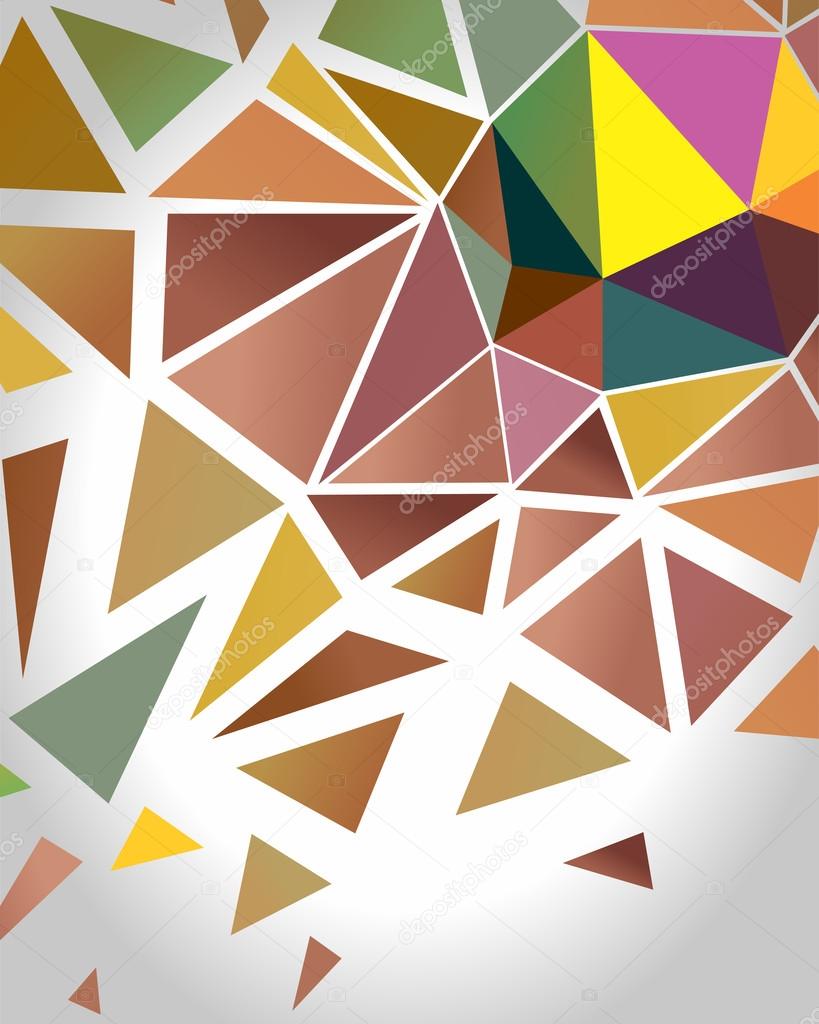  Abstract Crystal Polygon Background.  Vector