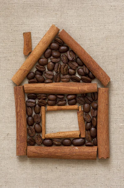 Kanel och kaffe hus — Stockfoto
