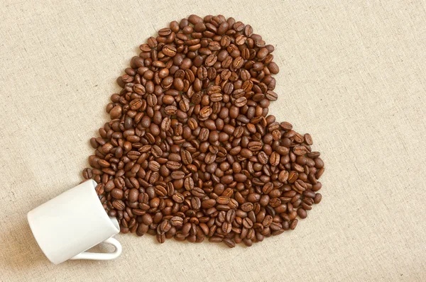 Spillt kaffe — Stockfoto