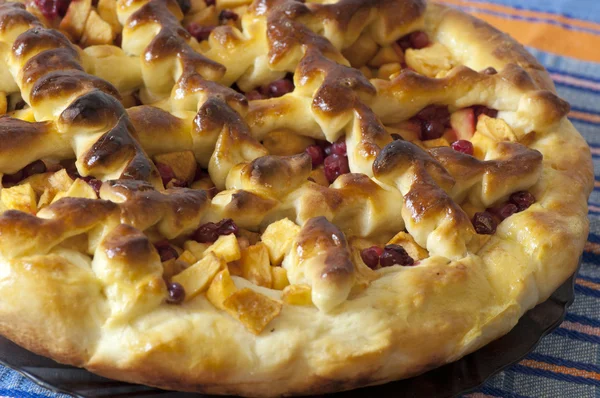 Homemade apple pie close up — Stock Photo, Image