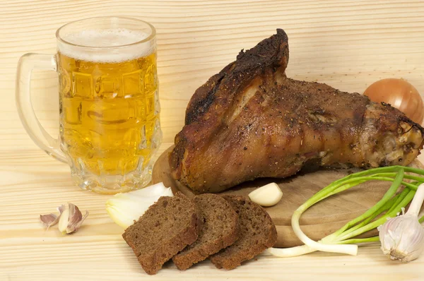Roasted pork leg (rulka, veprove koleno) — Stock Photo, Image