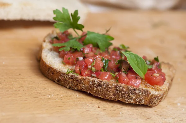 Italian bruschetta — Stock Photo, Image