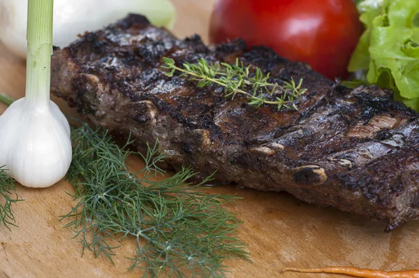 Grilled spiced ribs — Stock Photo, Image