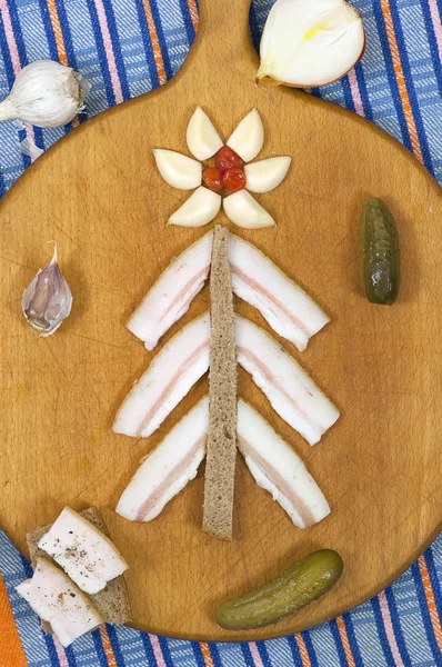 Árbol de Navidad hecho de manteca salada —  Fotos de Stock