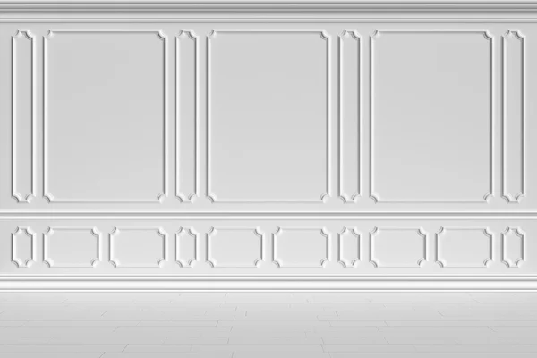 White wall in klassieke stijl — Stockfoto