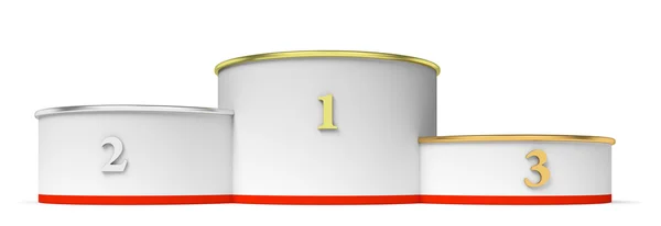 Раунда победители подиум с пустого места. — стоковое фото