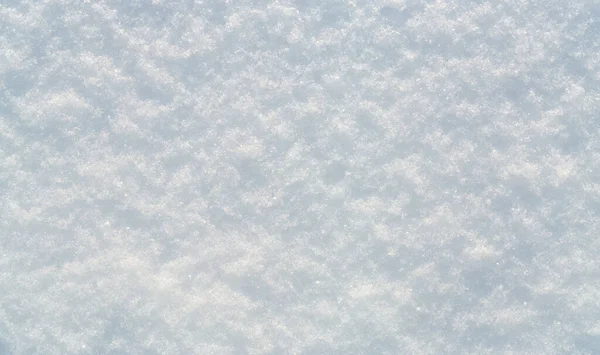 Surface Neige Avec Des Flocons Neige Brillants Sous Lumière Soleil — Photo