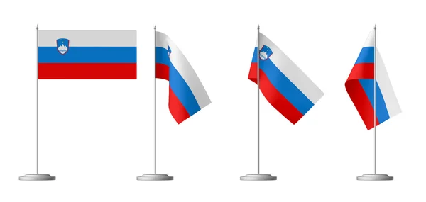 Stolik flaga Słowenii — Zdjęcie stockowe