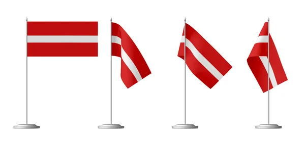 Small table flag of Latvia — Stock Photo, Image