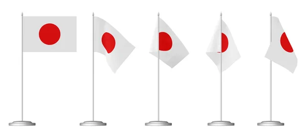 Kleine tafel vlag van japan — Stockfoto