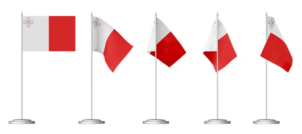 Kleine tafel vlag van malta — Stockfoto