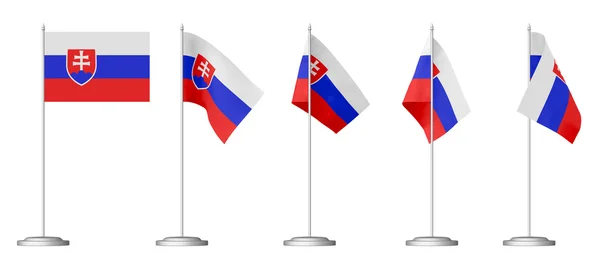 Small table flag of Slovakia — Stock Photo, Image