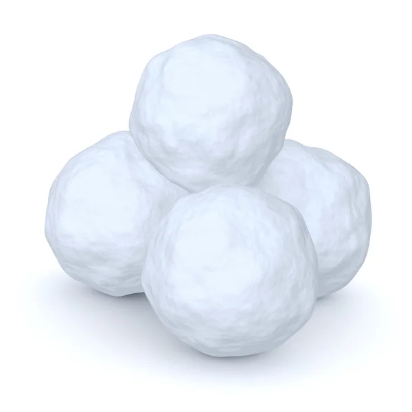 Pilha de bolas de neve — Fotografia de Stock