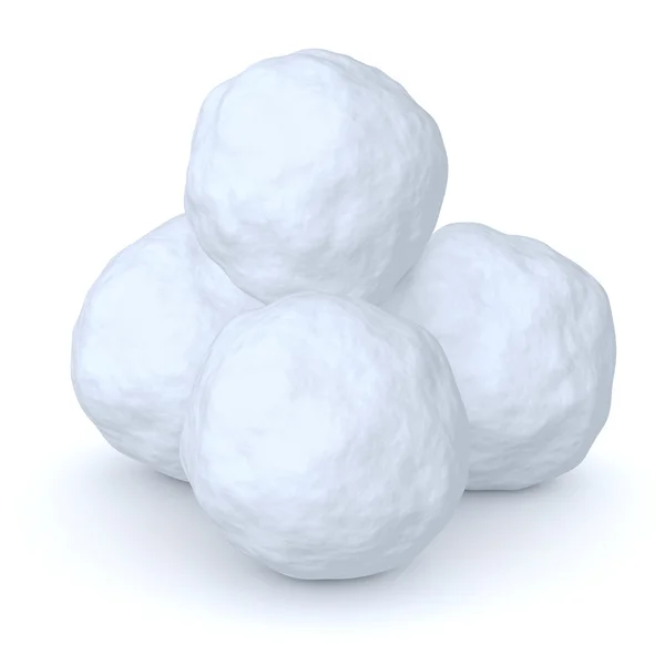 Snowballs heap — Stock Photo, Image