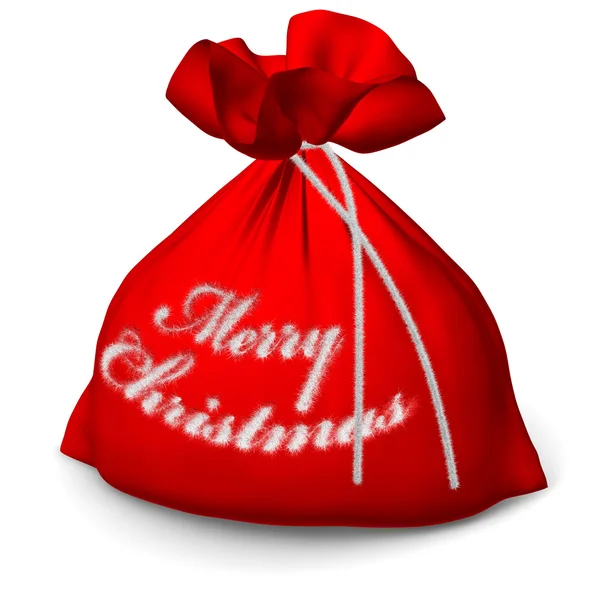 Red bags with Merry Christmas sign — Stock Photo, Image