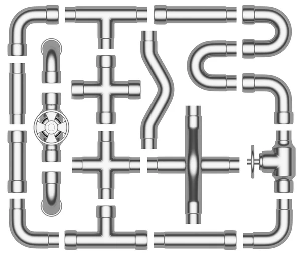 Stalen buizen set — Stockfoto