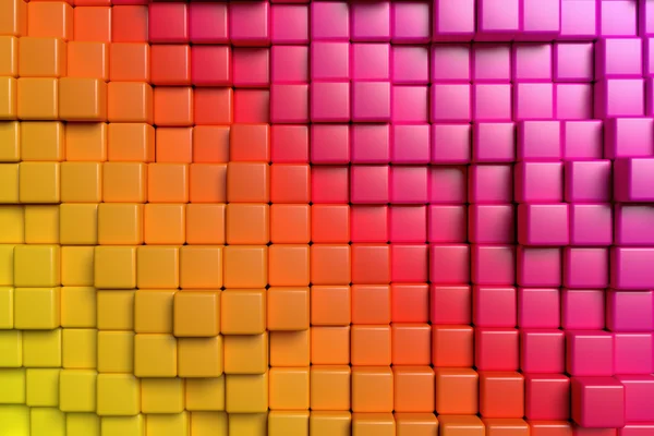 Abstract colorful cubes 3d background — Stock Photo, Image