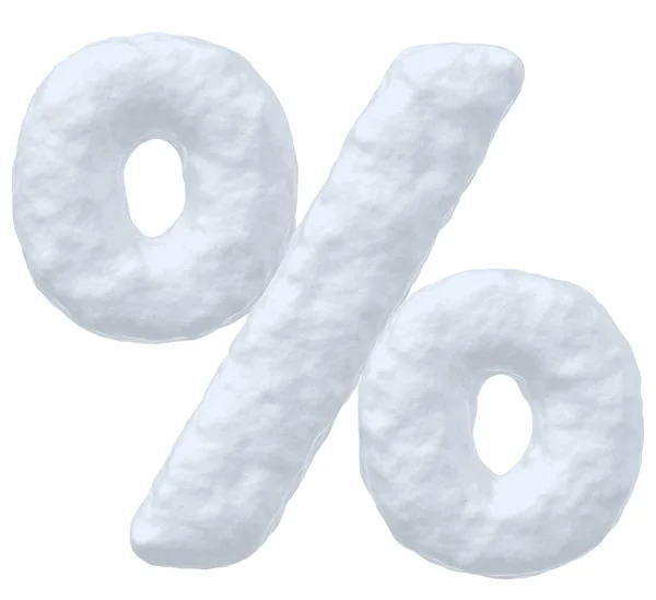 Snow percent simbol — kuvapankkivalokuva