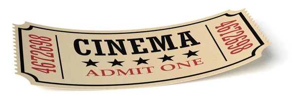 Retro cinema ticket — Stock Photo, Image