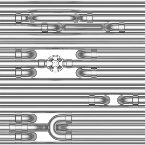 Construction de tubes en acier, fond transparent — Photo