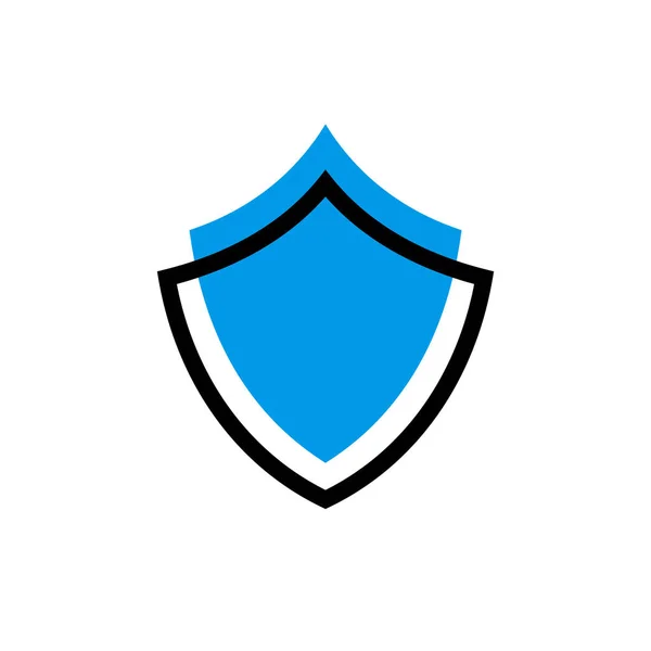Абстрактний Дизайн Логотипу Щита Концепція Безпеки Захисту Цифровий Символ Захисту — стоковий вектор