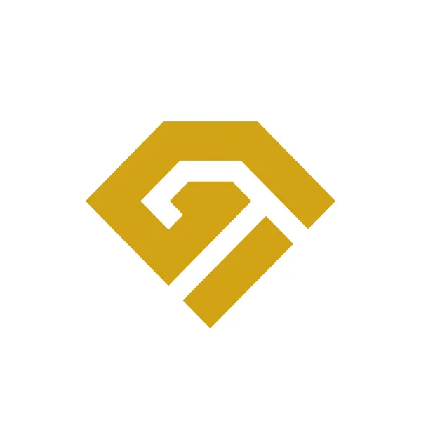Ursprüngliches Diamant Logo Luxuriöses Buchstabenmonogramm Saphir Edelstein Symbol — Stockvektor