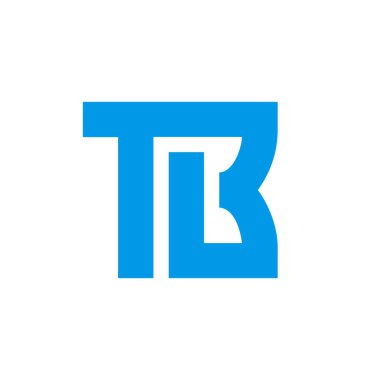 TB alfabe harfi logo simgesi, vektör illüstrasyonu