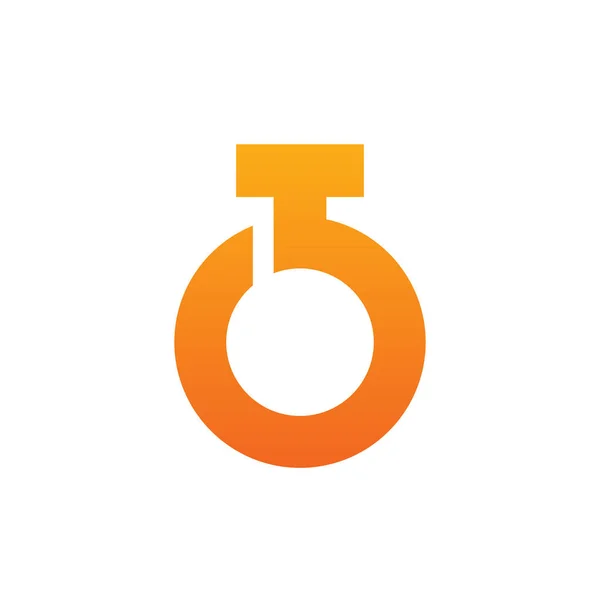 Дизайн Логотипа Датчика Времени Векторная Иллюстрация Значка Таймера — стоковый вектор