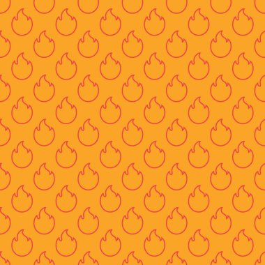 Alevler pürüzsüz desen arkaplan, turuncu renk çizimi