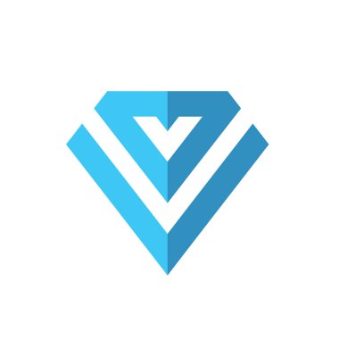 Soyut elmas mücevher logosu tasarım şablon elementleri, vektör illüstrasyonu