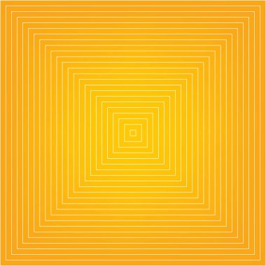 Soyut kare desen, radyal turuncu sarı arkaplan - vektör