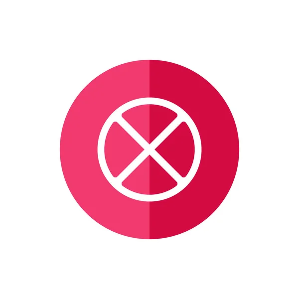 Buchstabe Logo Design Kein Stoppsymbol Symbol Abbrechen Oder Löschen Kreuzzeichen — Stockvektor