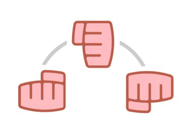 Bicep kıvrımları, vücut geliştirme eğitimi konsepti, düz tasarım çizimi