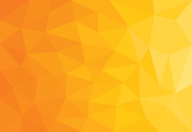 Turuncu renkli çokgen mozaik arkaplan, soyut üçgen desen, geometrik üçgen pankart