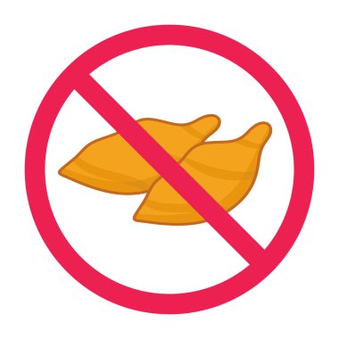 Kue molen işareti yok, içinde kue molen simgesi olan yasak işaret, kırmızı çarpı daire sembolü, vektör illüstrasyonu