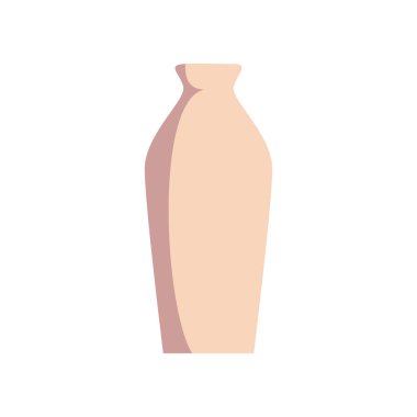 Seramik klipsli sanat, seramik vazo ikonu, dekoratif çömlek vektör çizimi