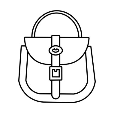 El çantası çizgisi simgesi vektörü, kadın çantası çizgisi resim çizimi, el çantası klipsi sanatı, el çantası tasarımı resim tasarımı