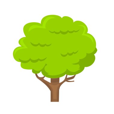 Ağaç resmi illüstrasyonu, ağaç klipsi sanatı, ağaç vektör sanatı, ağaç simgesi, beyaz arkaplanda izole