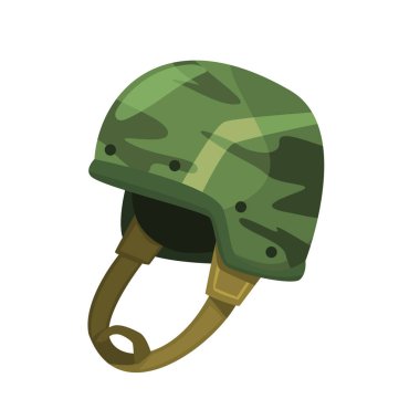 Askeri muharebe miğferi vektör çizimi, ordu miğferi klipsleme sanatı, ordu miğferi ikonu, kamuflaj asker koruyucu başlığı, savaş alanı güvenlik ikonu.
