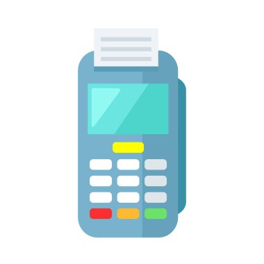 EDC makine simgesi, EDC makine vektör ilüstrasyonu, banka kartı ataç sanatı, elektronik ödeme terminali sembolü, POS aygıtı beyaz arkaplanda izole edilmiş