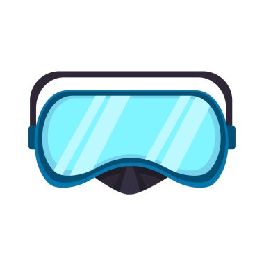 Dalış maskesi simgesi, şnorkel maskesi vektör ilüstrasyonu, yüzme maskesi vektörü, dalış klibi sanatı, tüple dalış klipsi sanatı