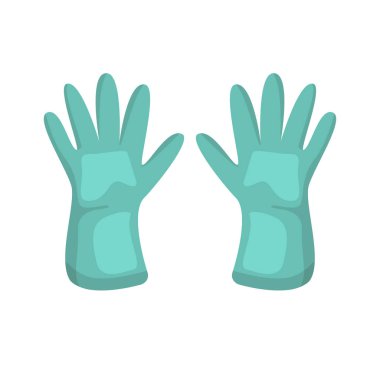 Eldiven ikonu, eldiven vektör çizimi, ataç eldiveni.