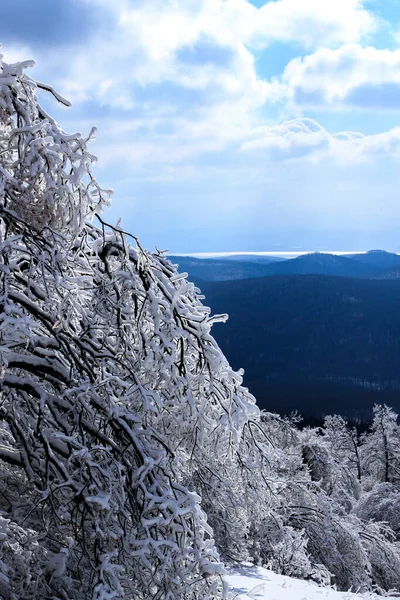 Θέα Χειμώνα Στο Lozen Mountain Βουλγαρία — Φωτογραφία Αρχείου