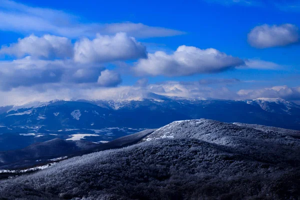 Vue Hiver Lozen Mountain Bulgarie — Photo