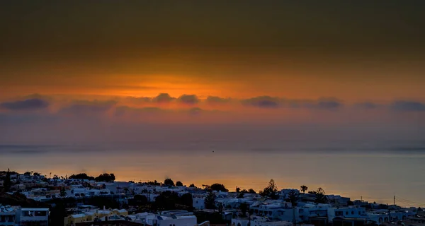 Santorini Ufficialmente Thira Classica Thera Greca Isola Nel Mar Egeo — Foto Stock