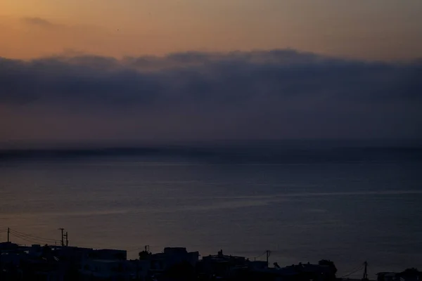 Santorin Officiellement Thira Thera Grecque Classique Est Une Île Dans — Photo