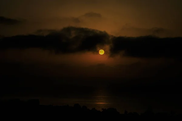 Santorini Oficialmente Thira Thera Grego Clássico Uma Ilha Sul Mar — Fotografia de Stock